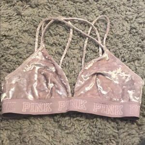 Crushed velvet bralette